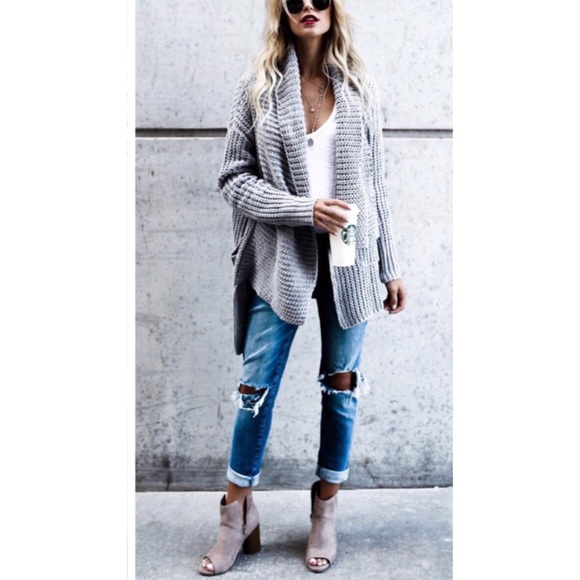 !CLEARANCE! Luxe Gray Cardigan - Picture 5 of 5